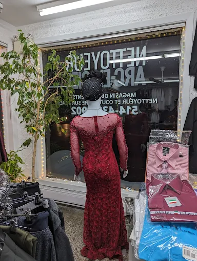 Robe en vitrine